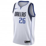 Maillot NBA Dallas Mavericks Spencer Dinwiddie 26 Nike 2022-23 Association Edition Blanc Swingman - Homme
